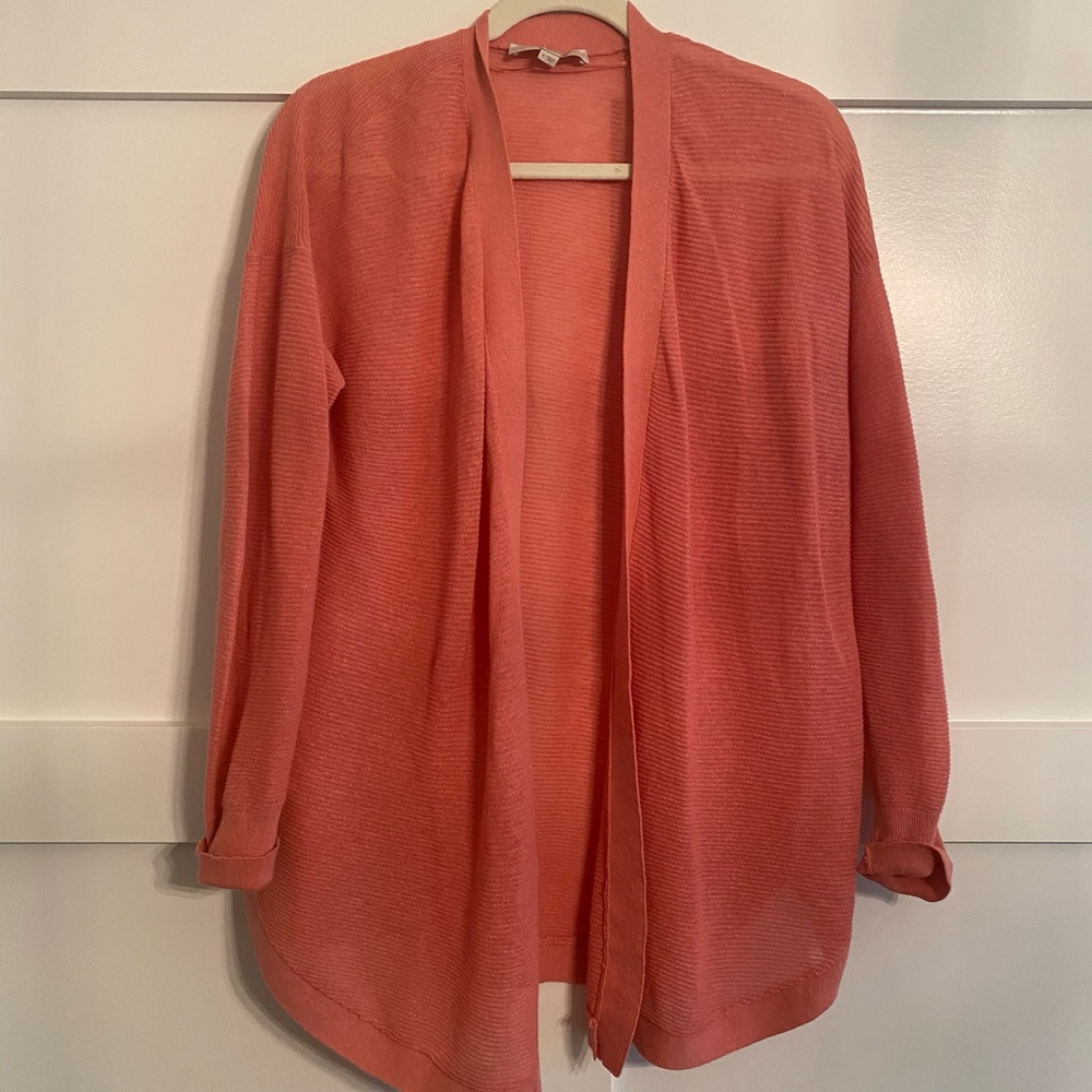 LOFT Pink Knit Cardigan